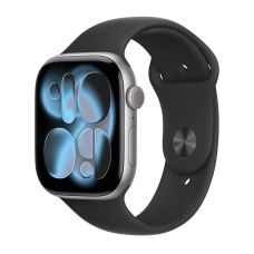 Apple Watch Series 11, 42 mm, Space Gray Aluminum Black Sport Band M/L